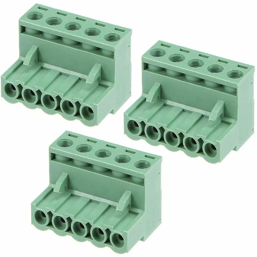 100PCS 피치 5.08mm 터미널 블록 커넥터 2EDG 5.08mm 2-12 핀 Pcb 나사 커넥터 터미널 블록 KF2EDG 소켓 PCB 나사