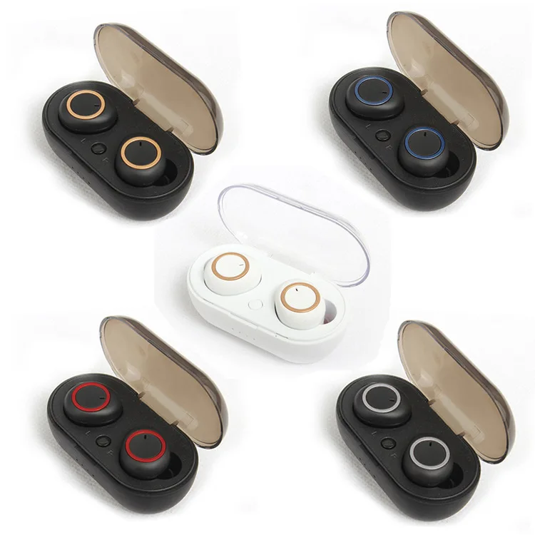 2019 bluetooth-гарнитура D76 Беспроводная мини TWS5.0 бинауральная невидимая Спортивная