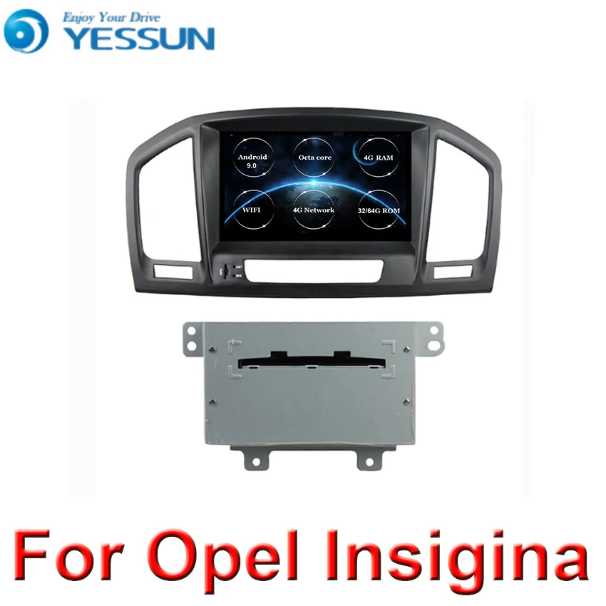 Android 9 0 4 + 64 ГБ с DSP автомобильный радиоприемник навигацией GPS DVD-плеером для Opel Insignia