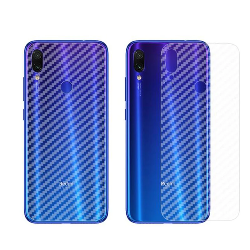 5 шт./партия 3D углеродное волокно задняя пленка для Xiaomi Redmi Note 8 Pro мягкая стеклянная задняя пленка для Xiaomi Redmi Note 7 Pro наклейка
