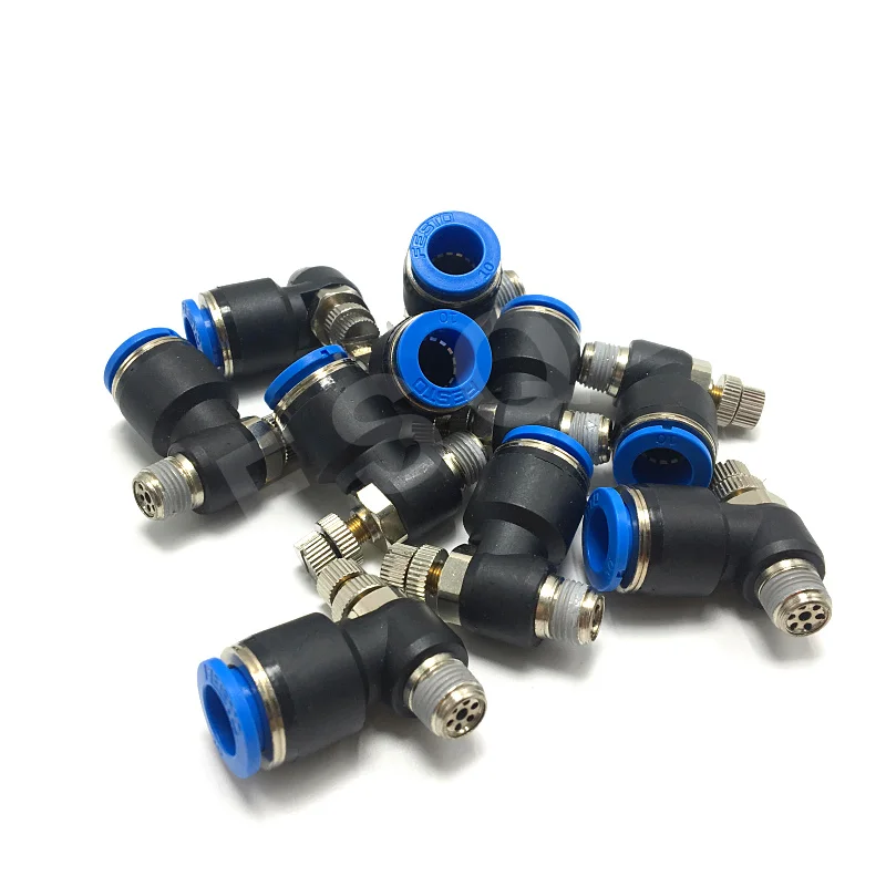 GRLA 1/8 QS 4 RS D 6 8 10 B FESTO односторонний дроссельной клапан GRLA|throttle valve|festo pneumaticpneumatic