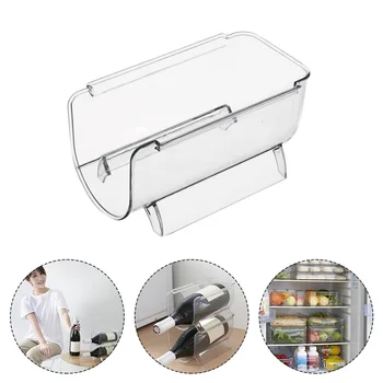 

Creative Refrigerator Organizer Kitchen Bottle Storage Rack Stackable Wine Holder Bottles Display Shelf Fridge Organizer Rack