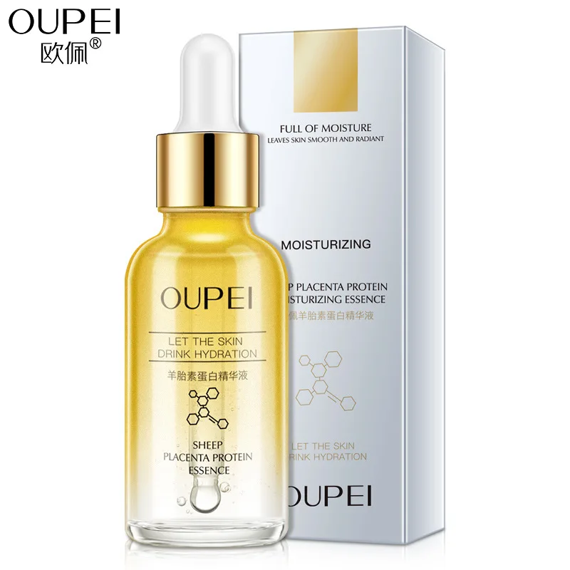 

30ml sheep placenta protein anti wrinkle serum skin care serum facial Liquid Whitening face serum collagen Female facial serum