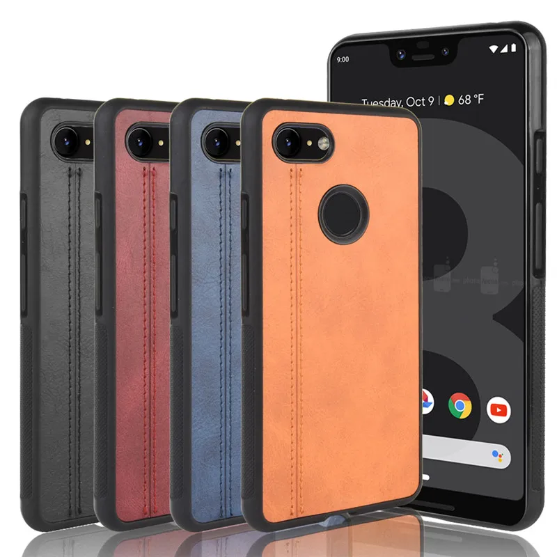 Чехол Мягкий кожаный из ТПУ и телячьей кожи для Google Pixel3 3 XL Pixel3XL чехол s |