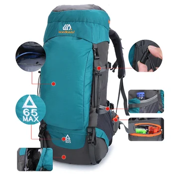 65L Camping Backpack Outdoor Militar Bag Waterproof Climbing Mountaineering Hiking Trekking Travel Accessories Sport Bags XA289A 5