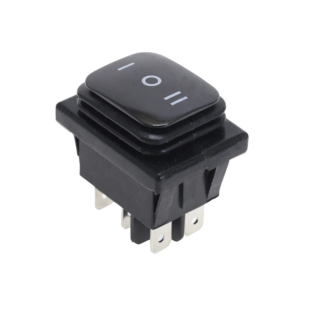 1pcs 39*29mm Black 6Pins Rocker Switch 3 Positions Locking ON OFF ON ...