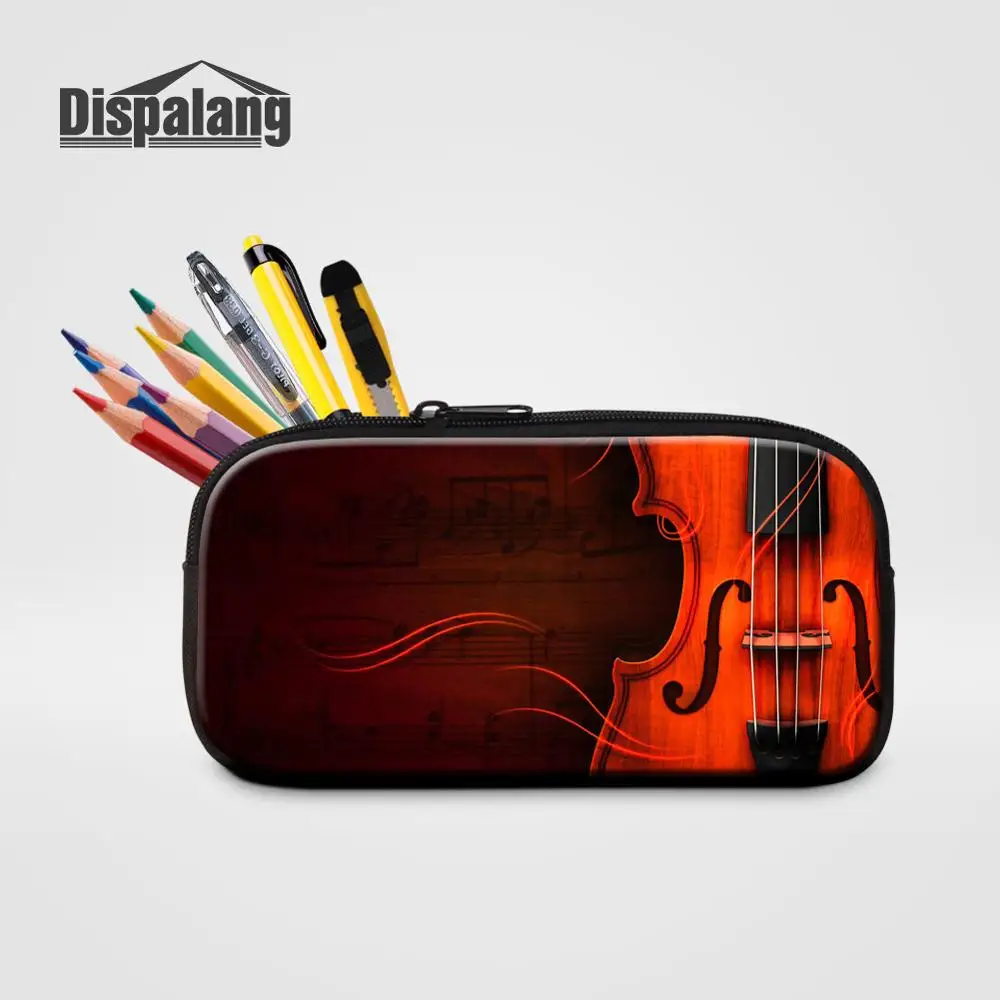Pencil Case10 Дизайнерский чехол-карандаш для скрипки, для студентов, для любителей музыки, косметический чехол s для путешествий, для мальчиков и девочек, Подарочная коробка для ручек, сумка, канцелярские принадлежности для школы - Цвет: Pencil Case10