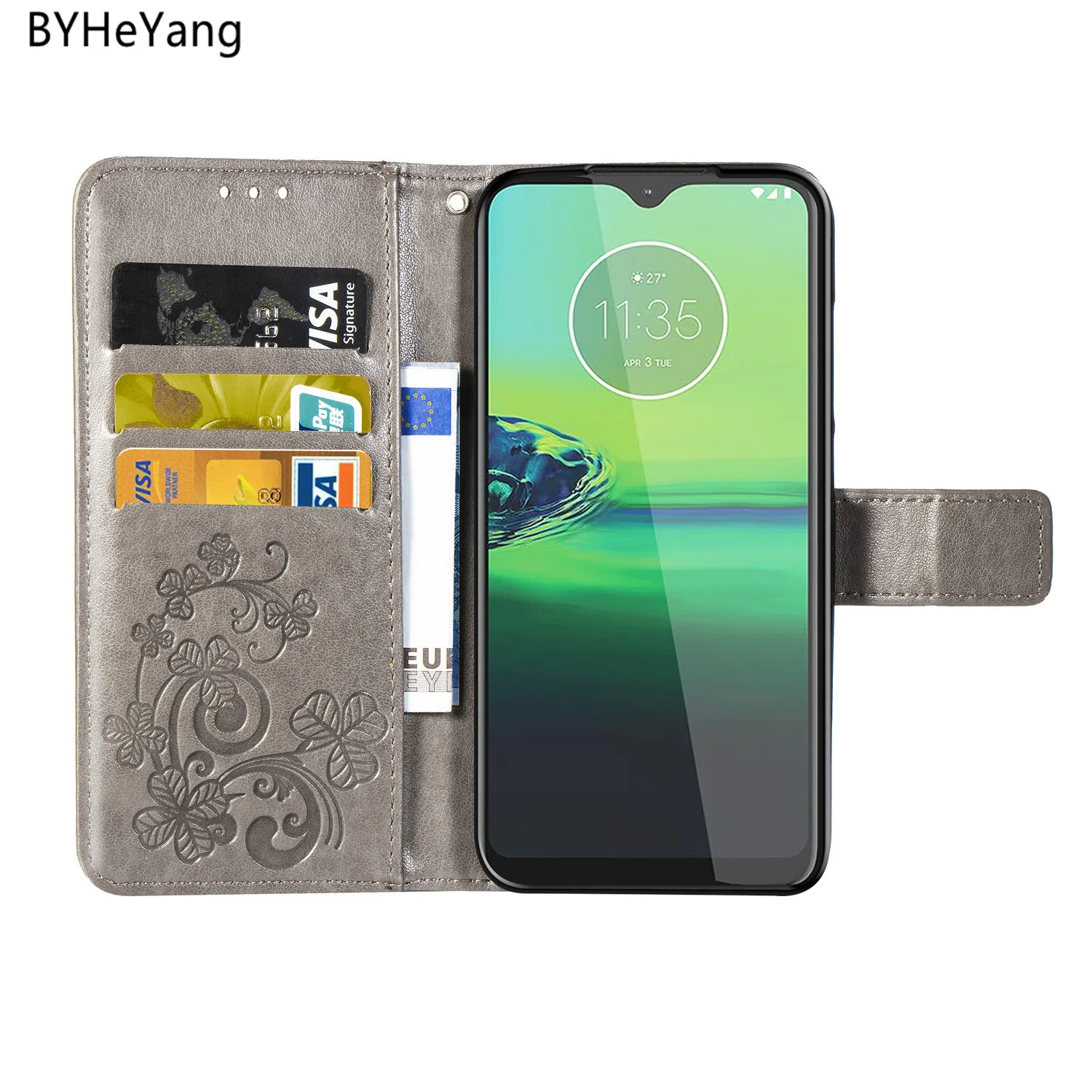 Чехол для Motorola Moto G8 Play, чехол для G8 Play, 6,2 дюймов, кожаный флип-чехол, Роскошный кошелек, чехол-книжка для Motorola One Macro Fundas
