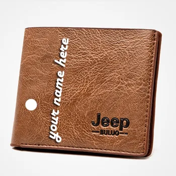 

Free Engraved Men Short Wallet Small Money Purses Personalized Custom Name Famous Brand Design Slim Purse Money Clip Wallets