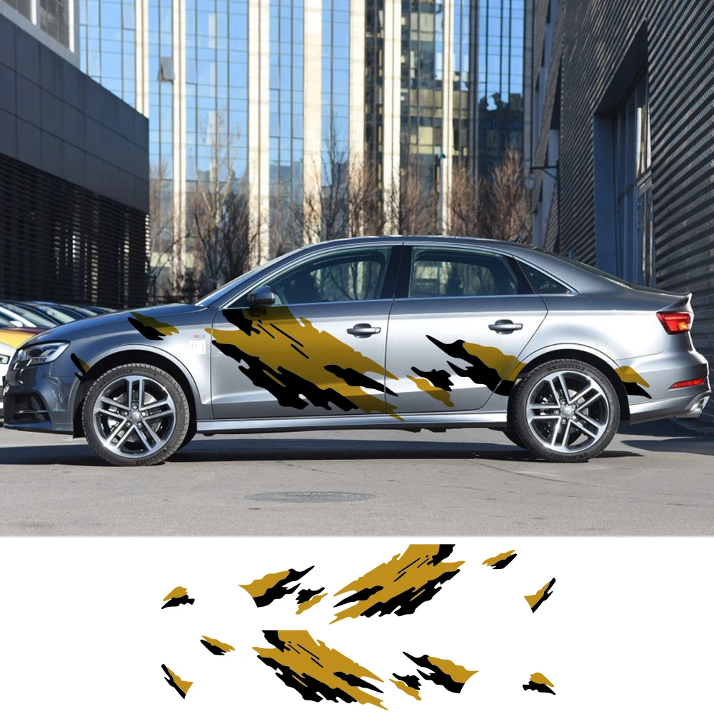 2 шт./компл. автомобильные боковые наклейки Авто Виниловая пленка Сделай Сам