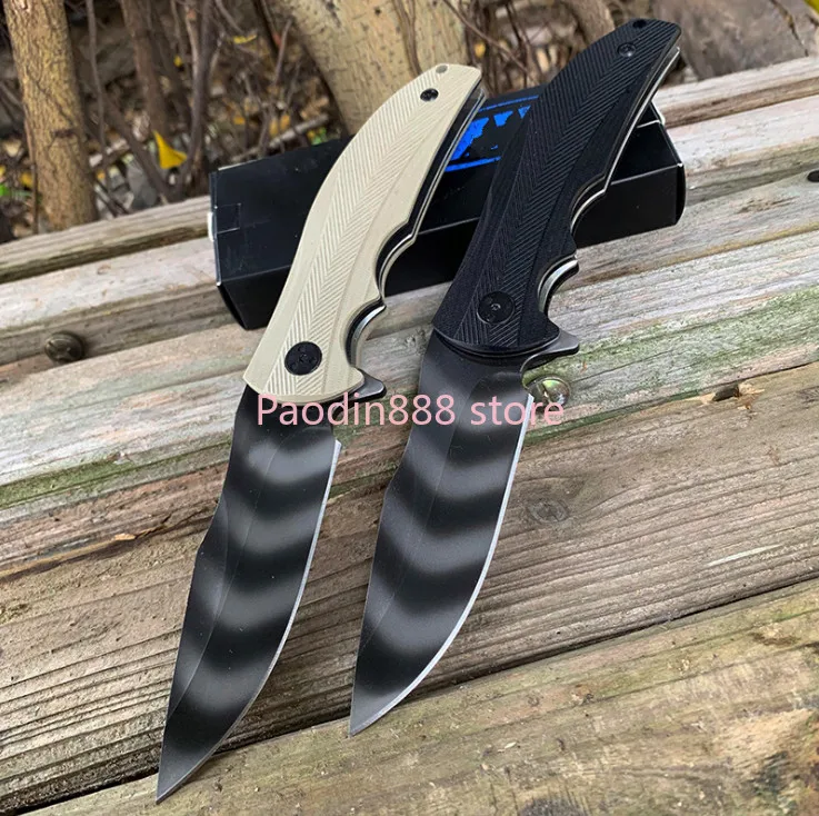 Складной нож ZT 0606 ZT0606 9CR14MOV клинок g10 с рукояткой складной для охоты кемпинга