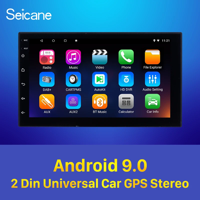 

Seicane Android 9.0 2DIN Universal Car GPS Navi Stereo Unit Player for Nissan QASHQAI/X-TRAIL TOYOTA COROLLA Hyundai Kia suzuki