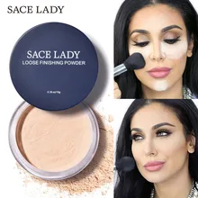 SACE LADY рассыпчатая пудра для лица матовая отделка прозрачная фиксирующая пудра профессиональное полупрозрачное масло для макияжа-контроль компактная косметика