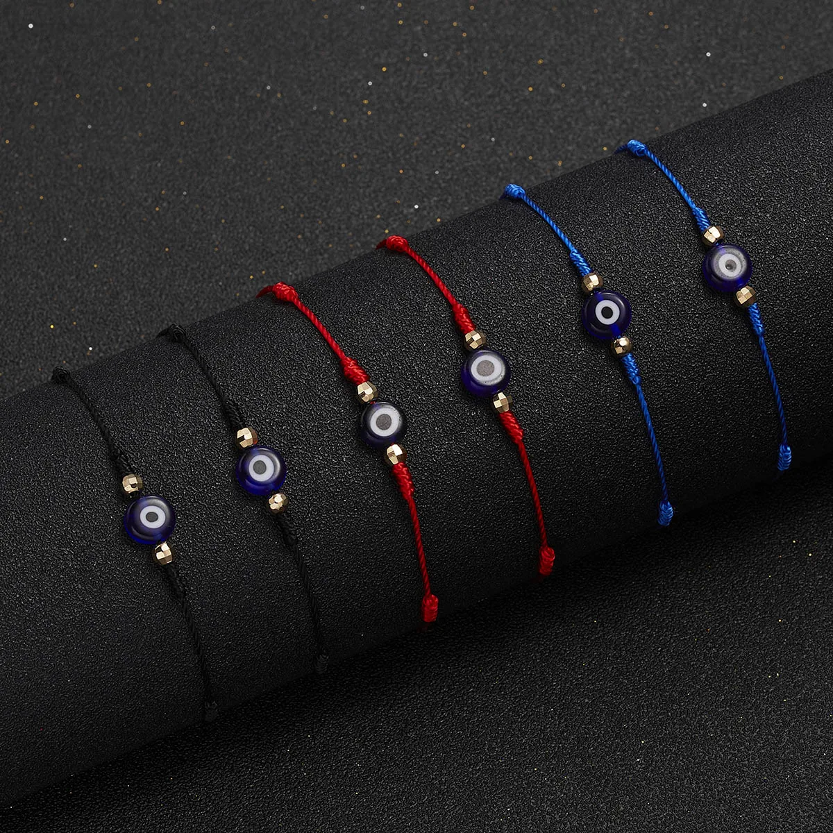 6pcs/set Turkey Blue Evil Eye Bracelet Women Handmade Woven Rope Chain Crystal Beads Bracelets Jewelry Wholesale Dropshipping - Image 2