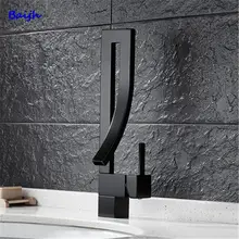 Brass Basin Faucet Nordic Art Hot Cold Mixer Tap Hollow Design Deck Mount copper Bathroom Sink Faucets Single Handle Hot Sale