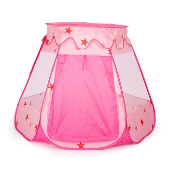 

Ventilated children's tent hexagon ball pool with lid baby foldable indoor game House Princess hexagon Castle