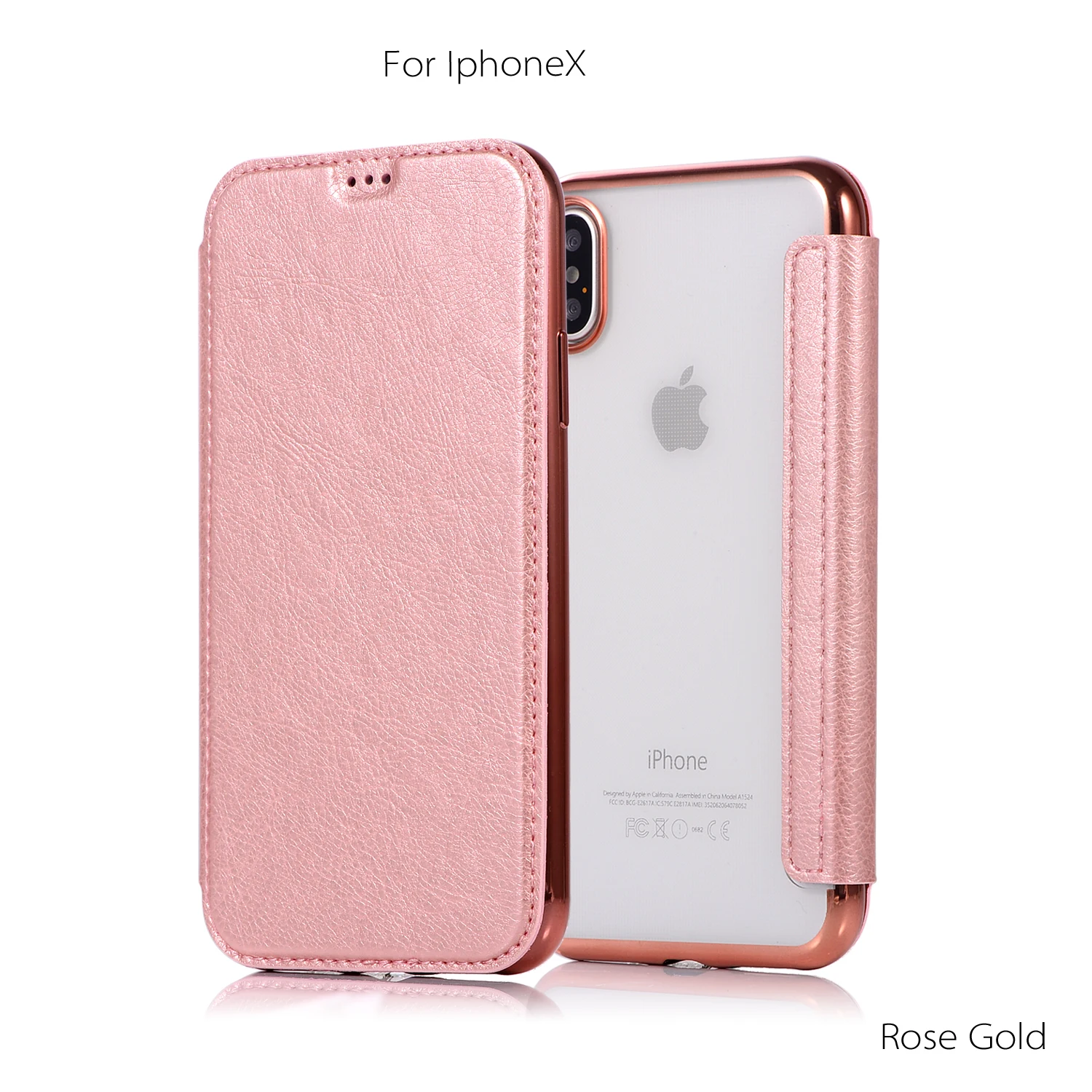 Розовый Роскошный кошелек флип чехол для телефона для iPhone 11 pro MAX Кожа X XR XS Max 5 5S 6 6S 7 8 Plus противоударный прозрачный чехол - Цвет: Розовый