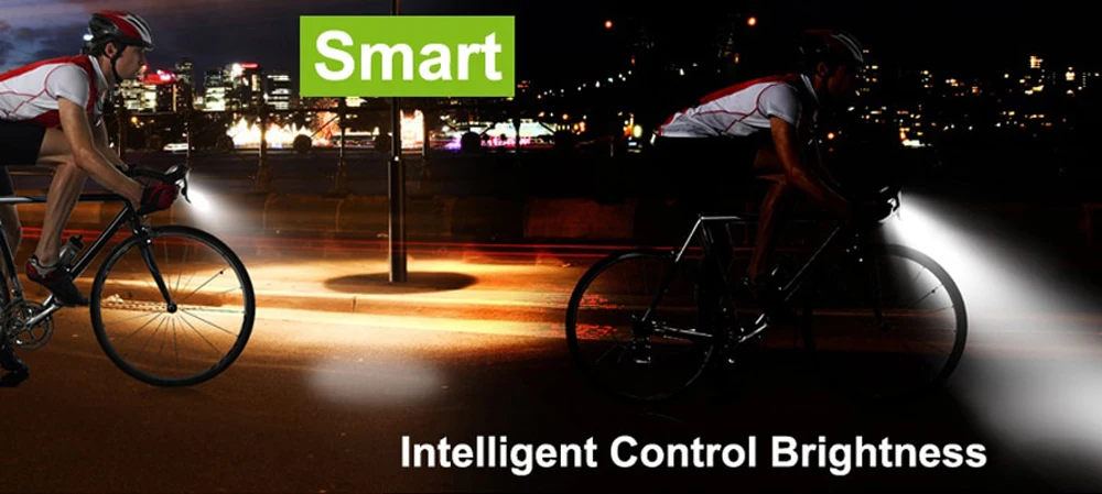 1200 мА/ч индукционный велосипедный светильник, передний USB Перезаряжаемый умный головной светильник с рогом, высокий люмен, светодиодный велосипедный фонарь, велосипедный светильник-вспышка