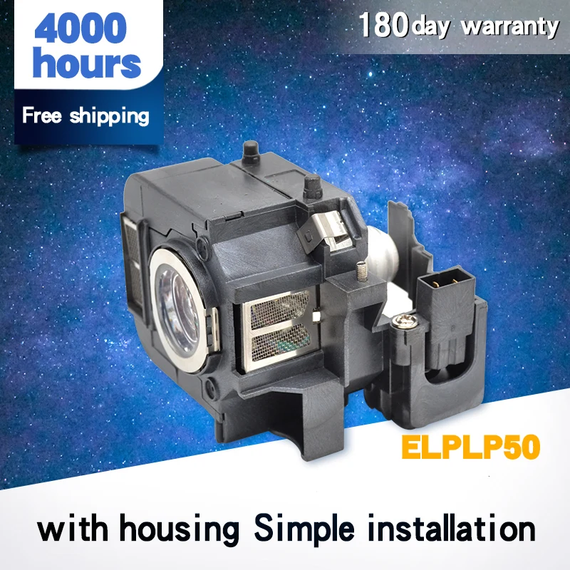 Прожекторная лампа V13H010L50 ELPLP50 для детской H294B H295A H296A H297A|Лампы проекторов| |