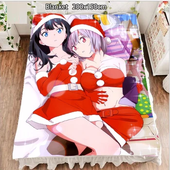 

Anime Fleece Blanket and Bedspreads SSSS.GRIDMAN Rikka Takarada otaku Blankets for Beds 200cm 100cm