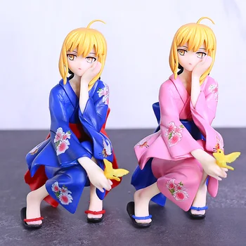 

Anime Fate/stay Night Saber Beautiful Girl PVC Action Figure Collection Model Toys