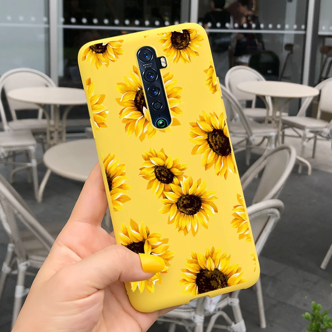 For Oppo Reno2 Case Sunflower Cute Silicone Cover Case For Oppo Reno 2Z 2F 2 F / Z Phone Case Reno2 reno2F reno2Z TPU Bumper samsung flip cover Cases & Covers