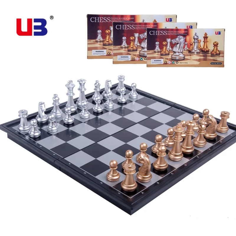 Hot selling Magnetic Board Plastic Tournament Chess Set Pieces Kids Gift toy