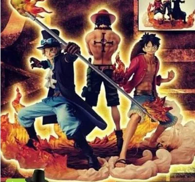 

Anime Toy One Piece Series DXF Assemblage Three Brothers Ace Saab Luffy Garage Kit chang jing he