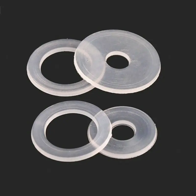 50pcs White Plastic Nylon Washer Nylon Flat Washer For Screws Bolts M2 - M20