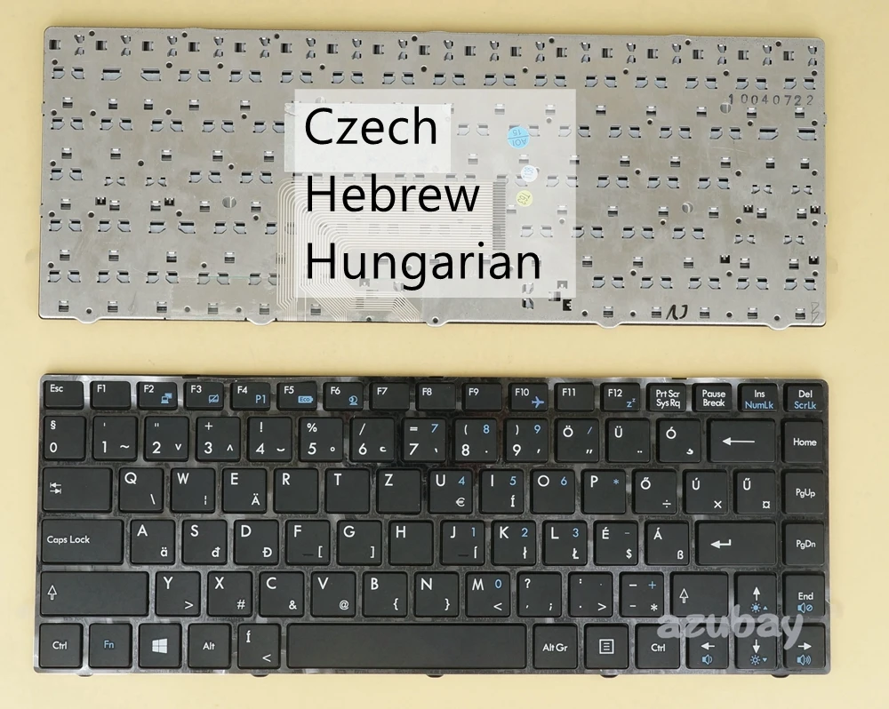 Чешская иврит Венгерская клавиатура для MSI S30 US270DX X350 X360 X370 X420 X460 X460DX MS-1245 V111822AK1