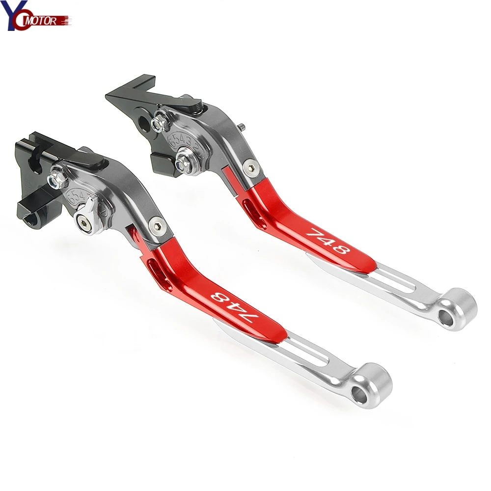 Для Ducati 748 74 8 1999 2000 2001 2002 CNC Алюминиевые Регулируемые рычаги тормозной системы сцепления для гоночных мотоциклов аксессуары для мотоциклов