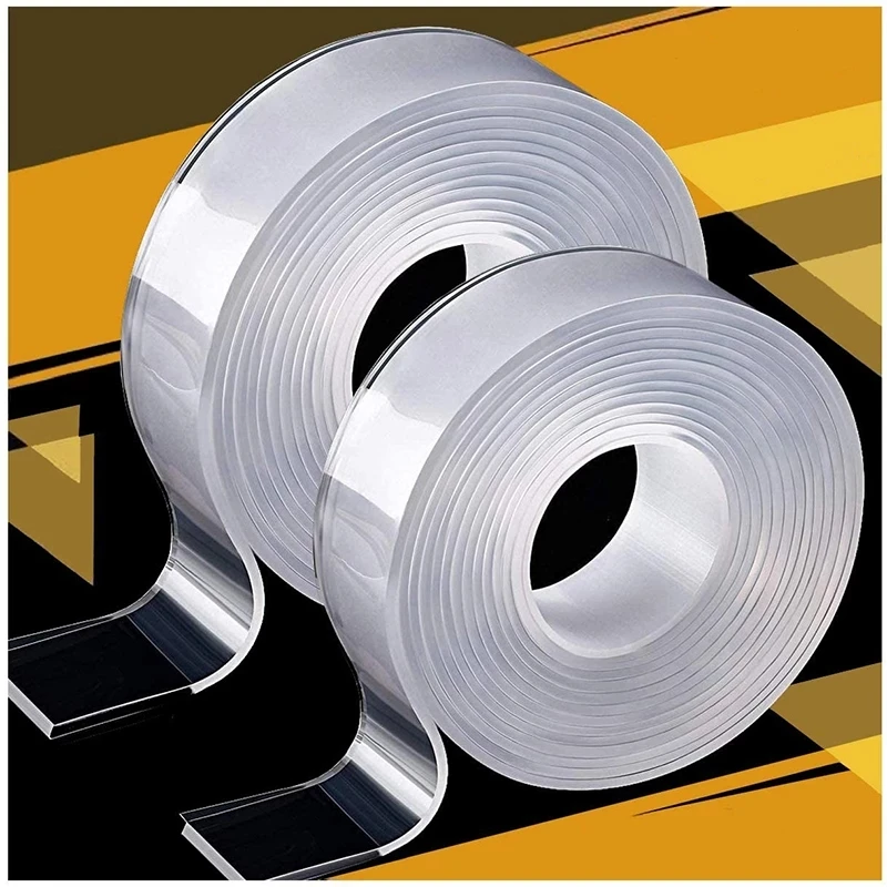 Traceless Tape 1/2/3/5m Reusable Double-Sided Adhesive Nano Tapes Removable Sticker Washable Loop Disks Tie Glue | Обустройство дома