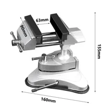 360 grad Rotary Einstellbare Tisch Schraubstock Festen Rahmen Sucker Clamp Einstellbare Tisch Schraubstock Drehbare Legierung Benchs