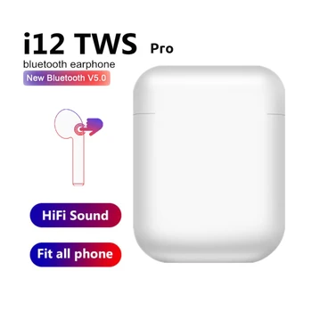 

Original i12 TWS Pro Wireless Earphones Bluetooth 5.0 Earphone Touch Control Headsets Sport Earbuds pk i11 i20 i30 tws i500 tws