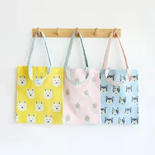 Новая женская Холщовая Хозяйственная Женская эко-сумка женская сумка на плечо хлопковые сумки для женщин многоразовая эко-Шоппер сумка женская сумка