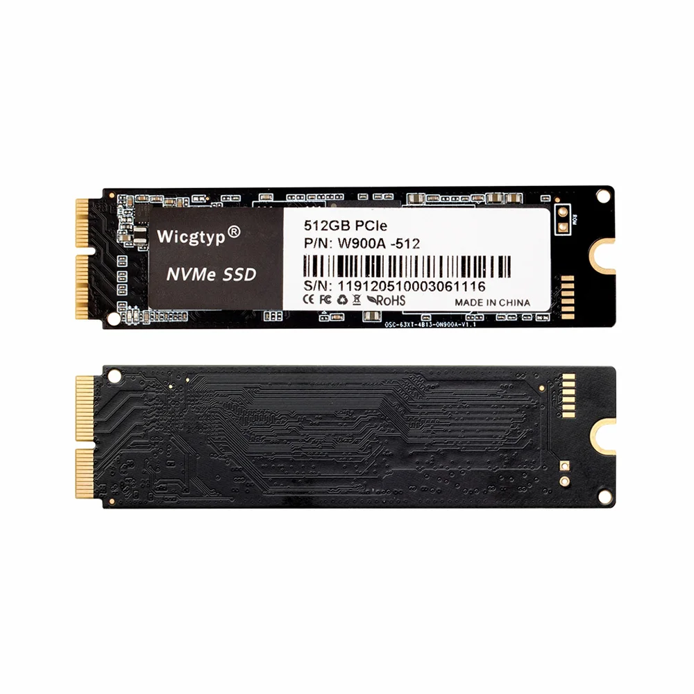 Новый твердотельный накопитель Wicgtyp 256 ГБ 512 ТБ M.2 SSD PCIe для Mac M2 NVMe MacBook Air Macbook Pro mac