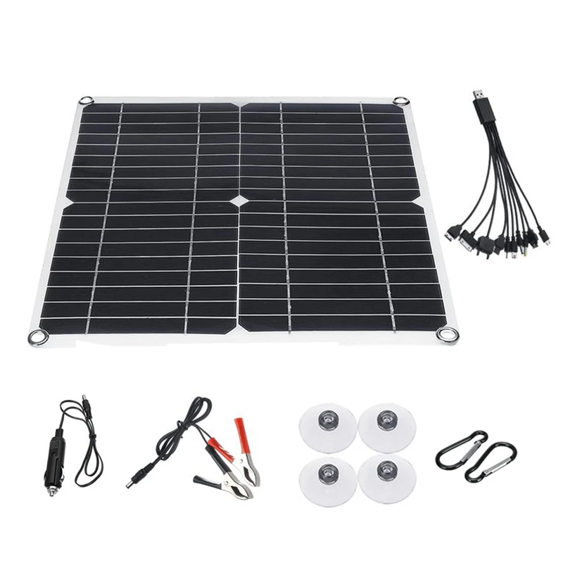25W Solar Panel 12V Trickle Charge Battery Charger Maintainer Marine RV Car T-IT | Обустройство дома
