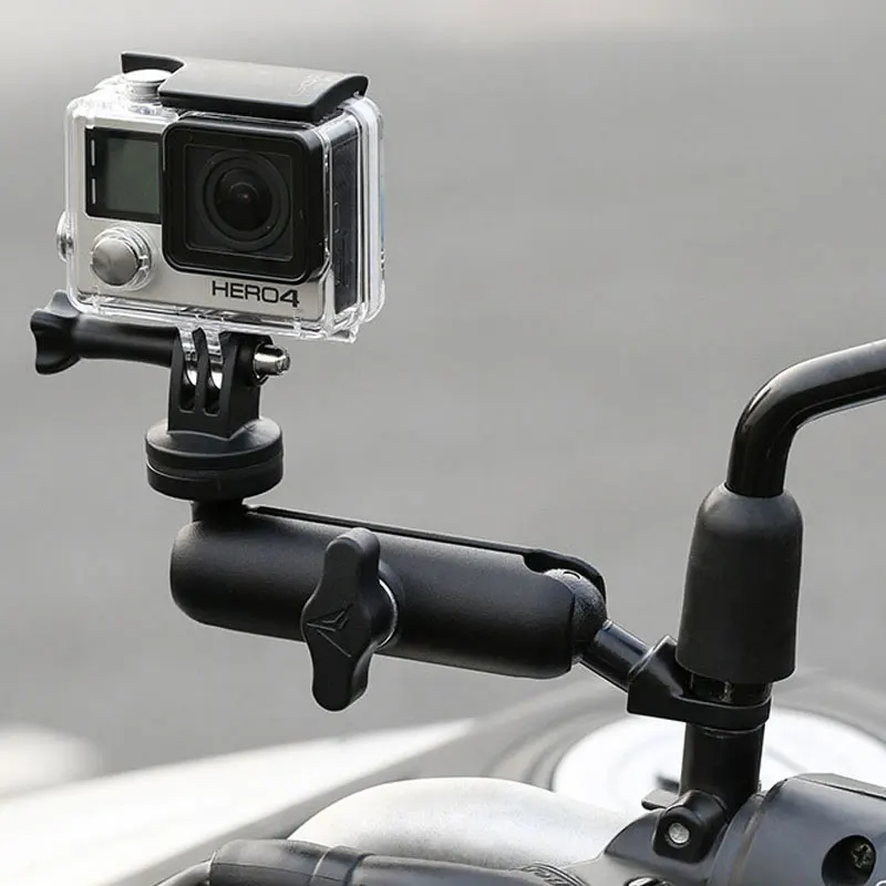 Motorcycle-Bike-Camera-Holder-Handlebar-Mirror-Mount-Bracket-1-4-Metal-Stand-For-GoPro-Hero8-7