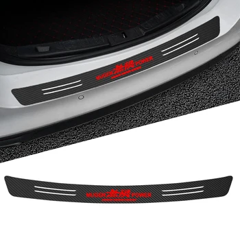 

1PCS Car Trunk Door Sill Plate Rear Bumper Guard Protector Self-adhesive stickers For Honda Mugen Power Civic Gk5 Crv Hrv Accord