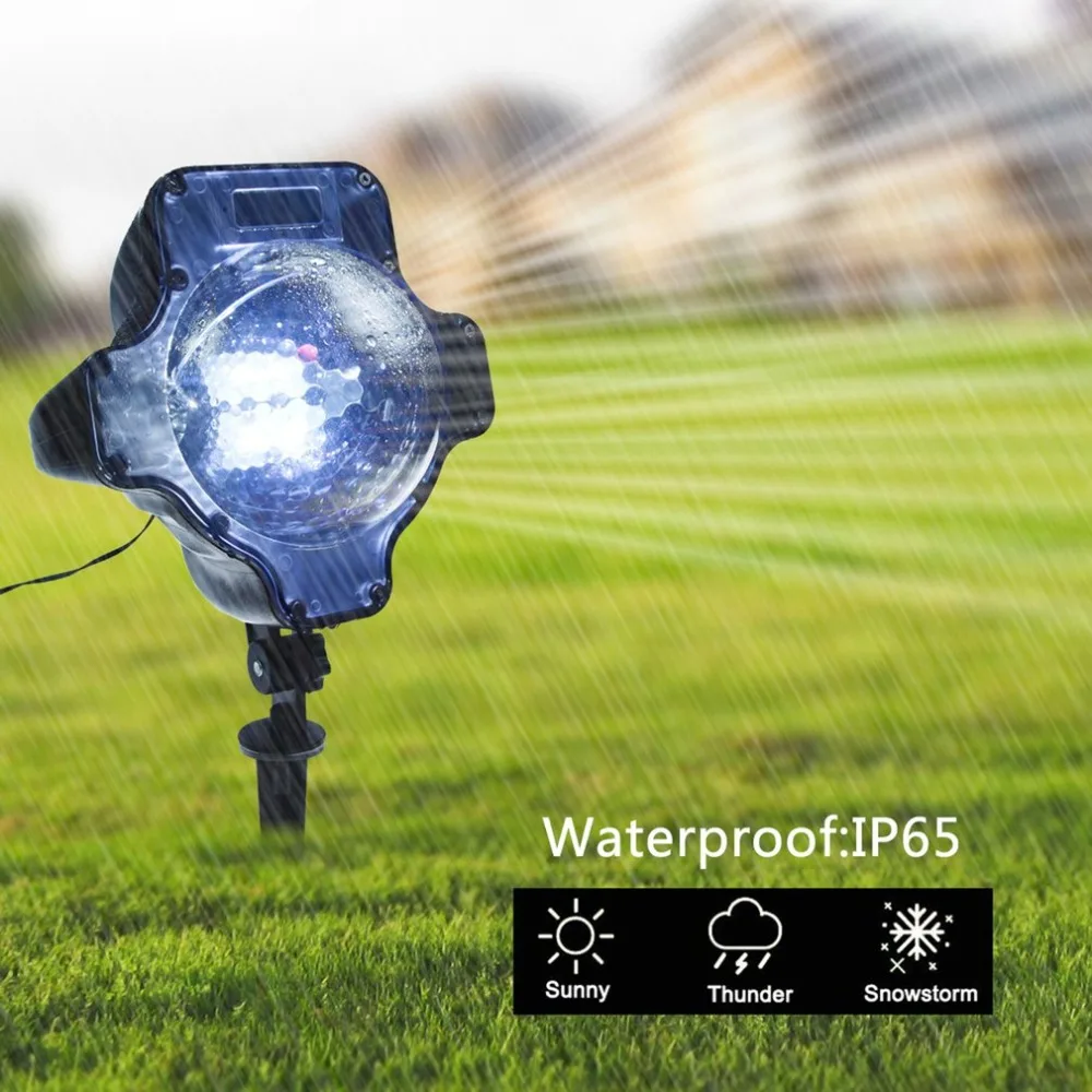 

Pumpkin Shape LED Snowfall Light RF Remote Control Snowfall Projector Light Snowing Light LED Landscape Christmas Stage Light