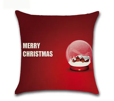 Tronzo размером 45*45 см Рождественская наволочка для подушки старика Рождества домашнее украшение для дивана Рождественский Чехол на подушку украшения - Цвет: Christmas 9