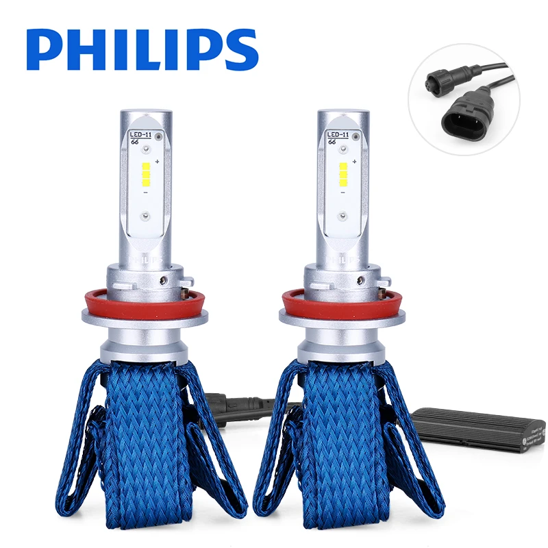 

Philips Original h11 auto led bulbs H8 Led H16(JP) Car Headlight Bulbs 6000K Fog Light luces led para auto diode lamps for cars