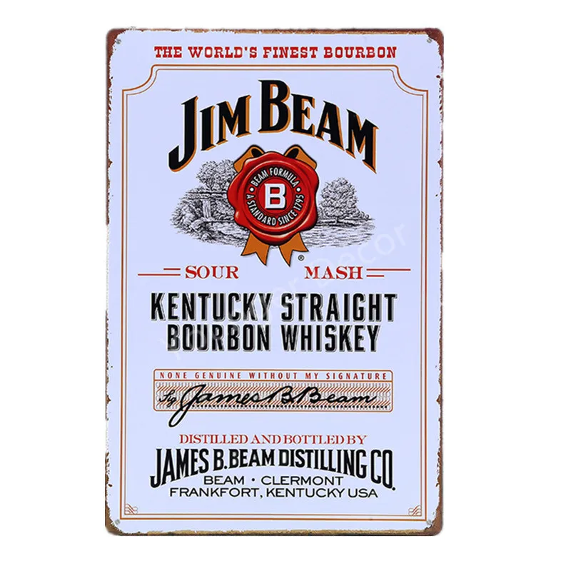 Jim Black Beer Jennessee виски винтажные металлические знаки Наклейка на стену для бара паба клуба человек пещера декоративные тарелки Олово плакат YI-067 - Цвет: YD1481AI