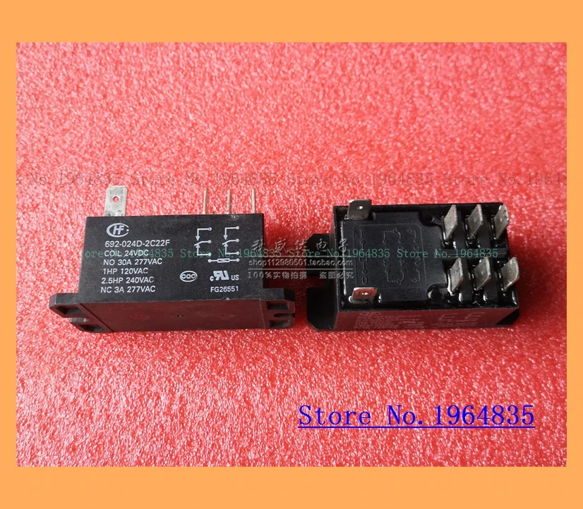 692-024D-2C22F 24V 30A 8 24VDC HF92F