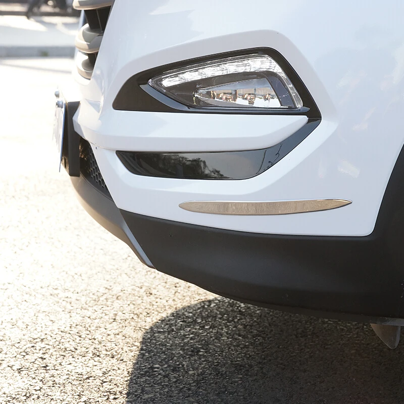 For-Hyundai-Tucson-2015-2018-Stainless-steel-car-front-and-rear-back-Bumper-corner-protection-Cover