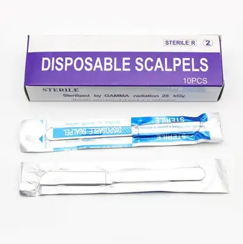 

Dental Disposable Sterile Scalpels Surgical Blade Knife with Handle Dentist Instrument Stainless Steel DIY Manual Knive Tools