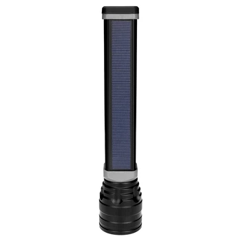 

Solar/Usb Powered Flashlight Rechargeable Solar Flashlights 18650 Torch For Outdoor Camping Mobile Power Bank Built-In Battery