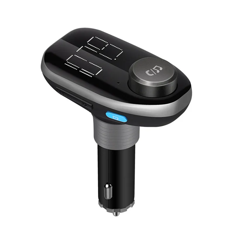 Универсальный беспроводной Bluetooth Автомобильный MP3-плеер с функцией громкой связи, автомобильное зарядное устройство с двумя usb-портами 3.1A, автомобильный fm-передатчик, автомобильный комплект