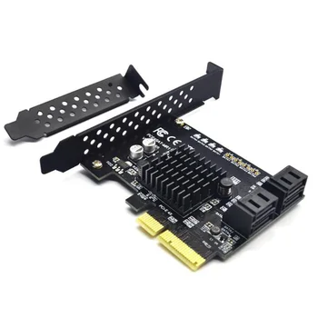 

Riser Card Hard Disk Extended IPFS 4 Port 6G SATA 3.0 Expansion Card Adapter To PCI-E Drive Data Transfer 88SE9230 For RAID Card