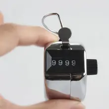 Горячая ручные металлические 4 цифровые числа счетчики для гольфа ручные счетчики для щелчка многоклавишные
